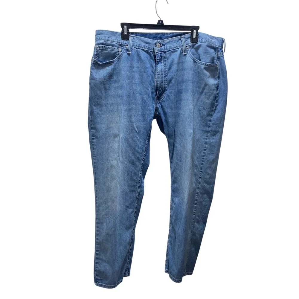 Levis 559 Relaxed Straight Jeans Mens 40x30 Medium Wash Blue WaterLess Denim
